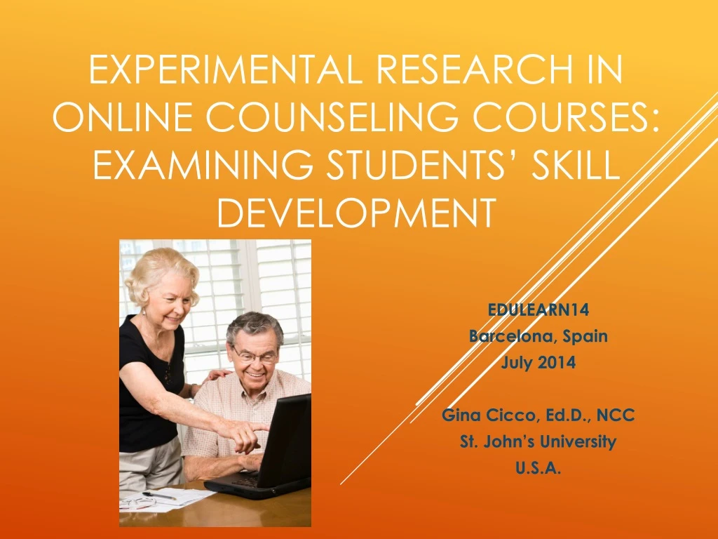 experimental research in online counseling courses examining students skill development