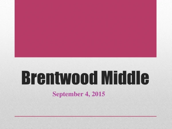 Brentwood Middle