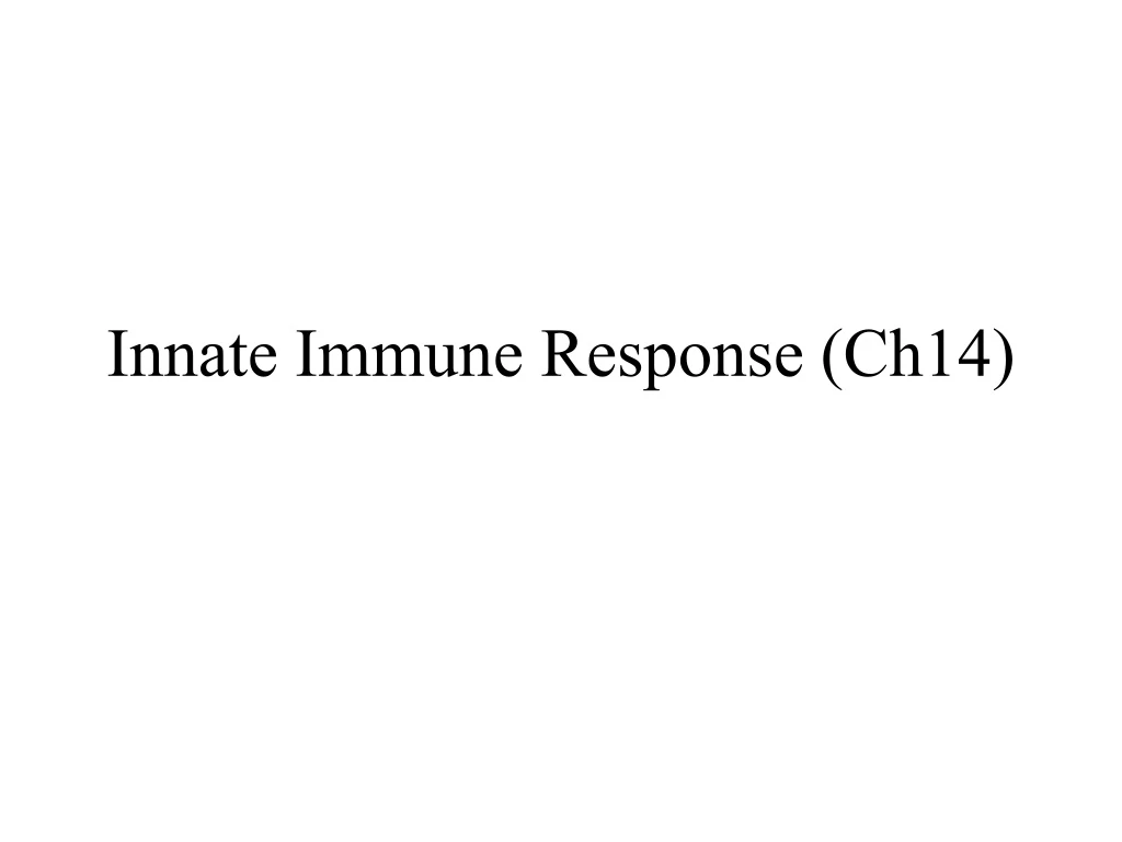 innate immune response ch14