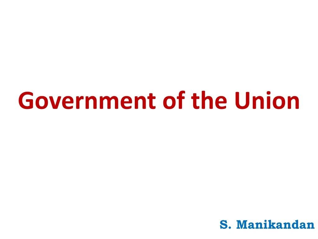 government of the union
