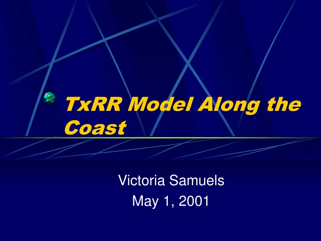 txrr model along the coast