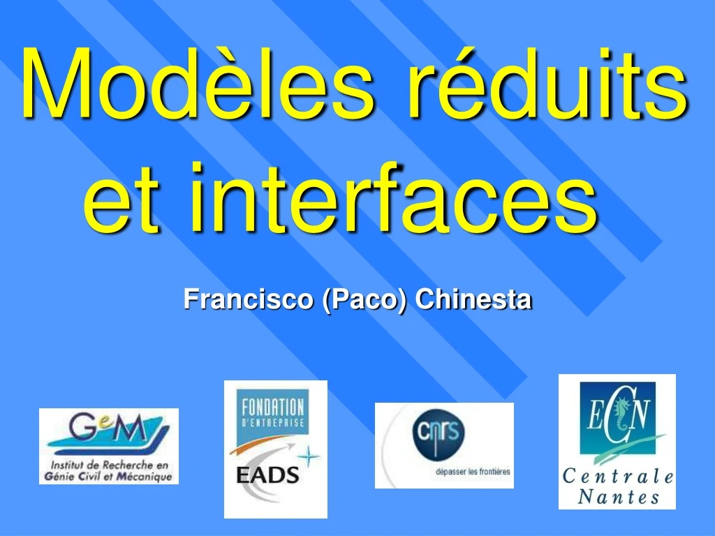 mod les r duits et interfaces