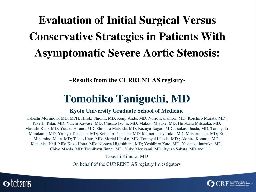 evaluation of initial surgical versus