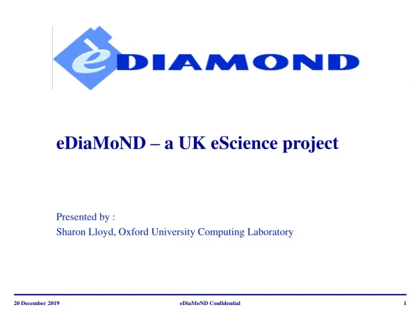 eDiaMoND – a UK eScience project