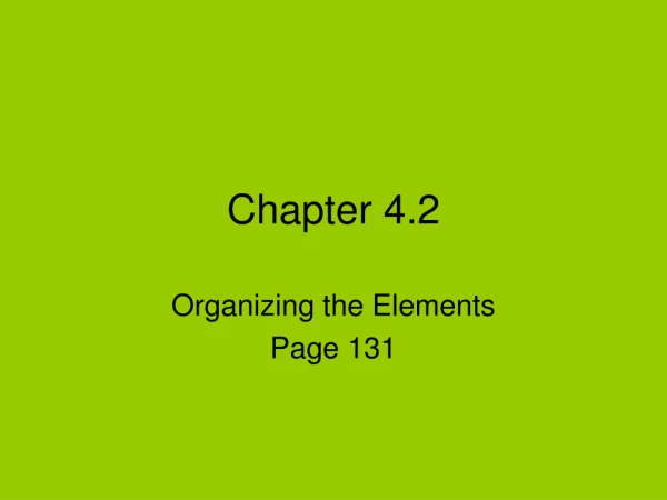 Chapter 4.2