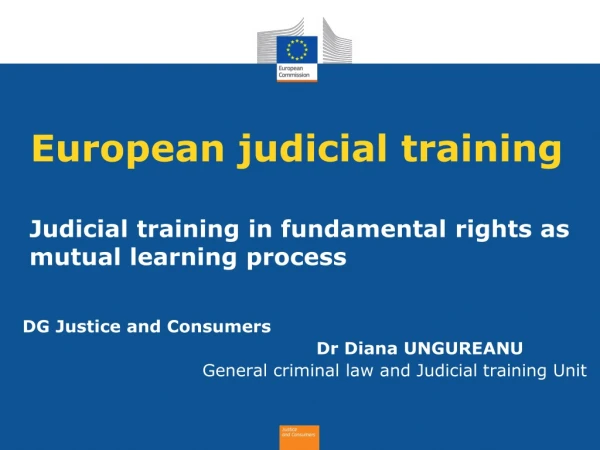 European judicial training