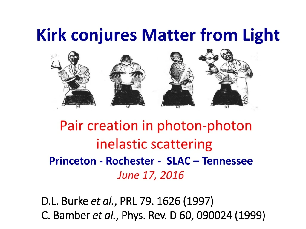 kirk conjures matter from light