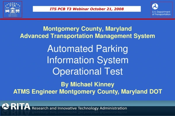 Montgomery County, Maryland  Advanced Transportation Management System