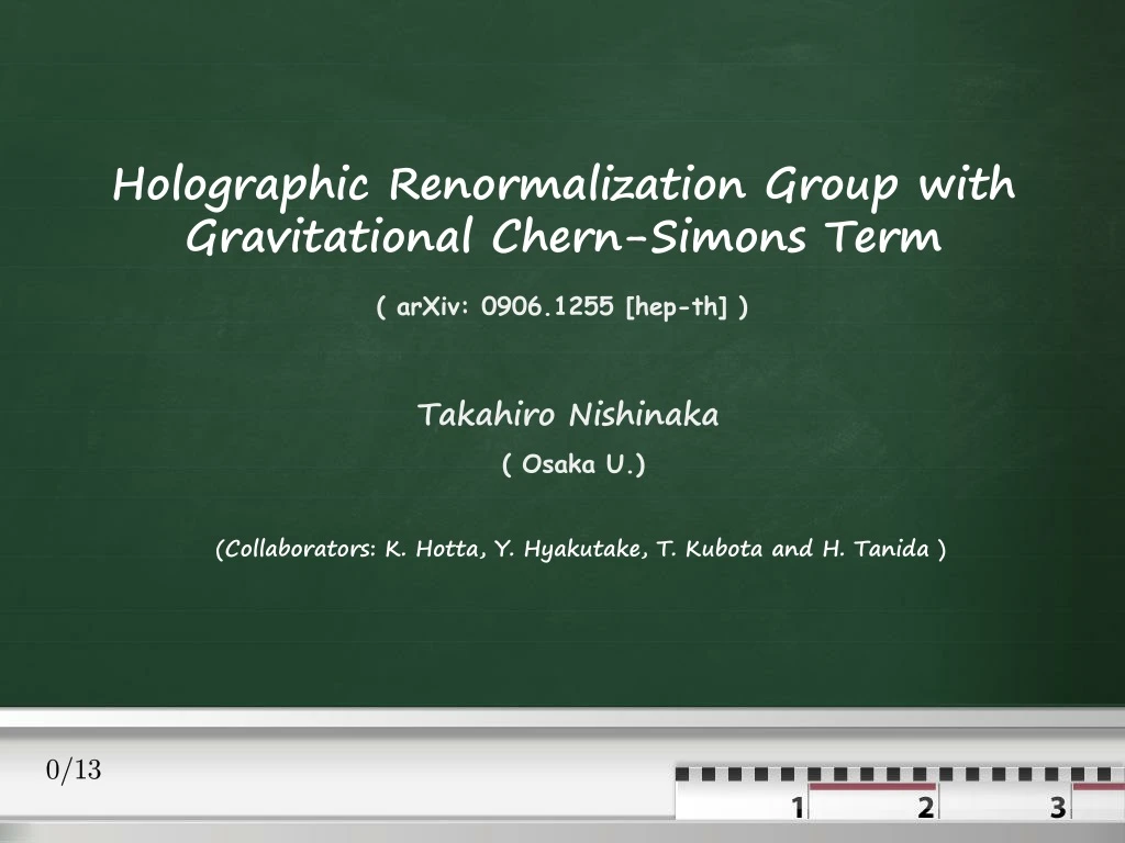 holographic renormalization group with