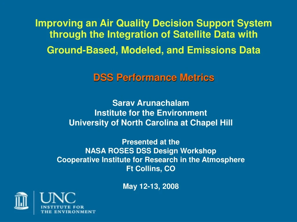 improving an air quality decision support system