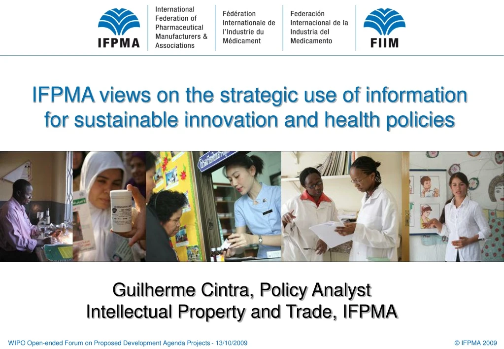 ifpma views on the strategic use of information