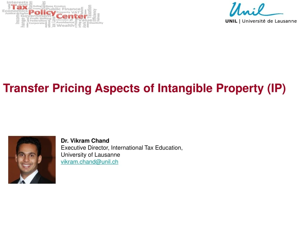 transfer pricing aspects of intangible property ip