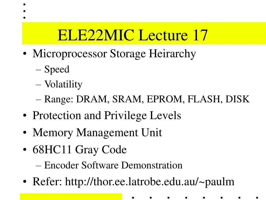 ele22mic lecture 17