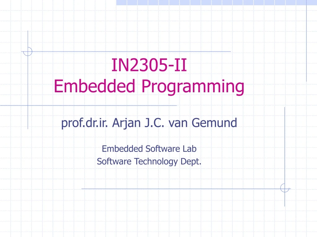 in2305 ii embedded programming