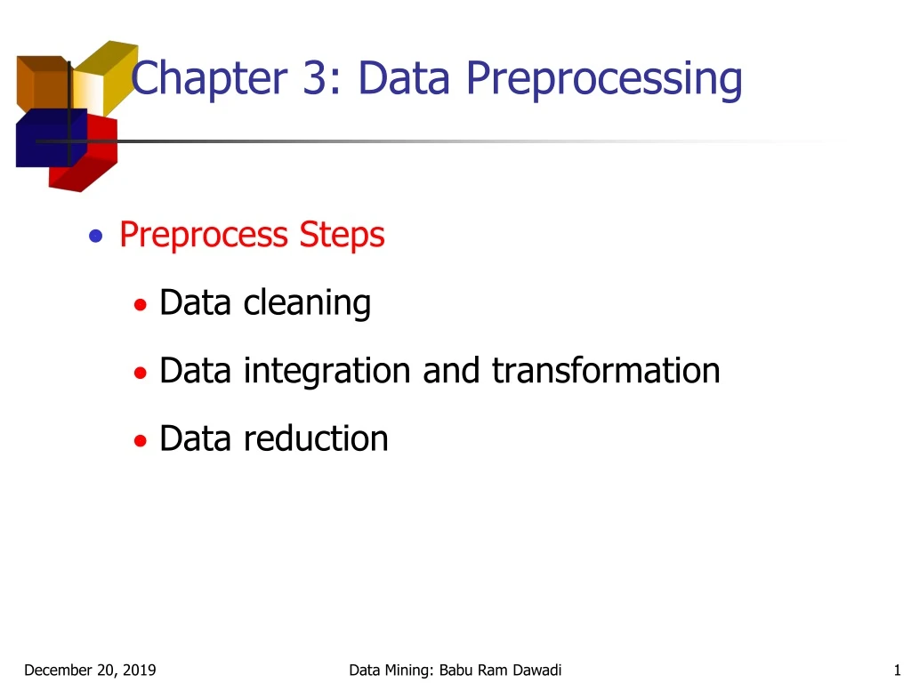 chapter 3 data preprocessing