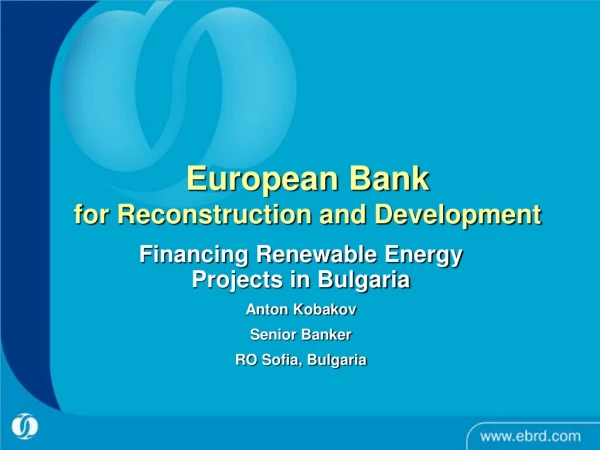 European Bank for Reconstruction and Development