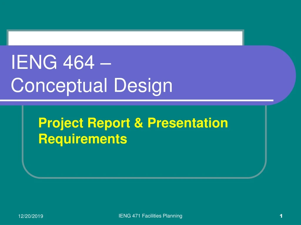 ieng 464 conceptual design