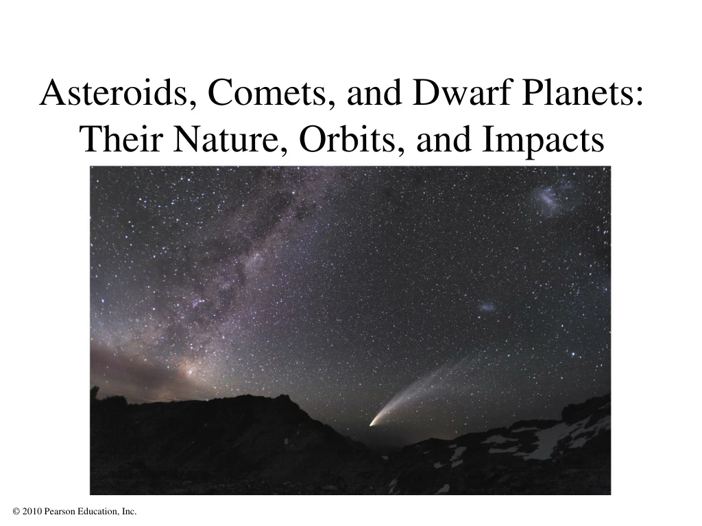 asteroids comets and dwarf planets their nature orbits and impacts