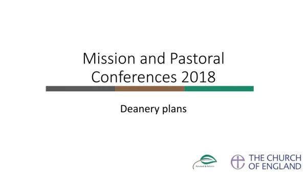 Mission and Pastoral Conferences 2018