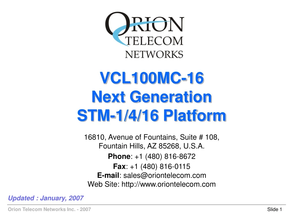 vcl100mc 16 next generation stm 1 4 16 platform