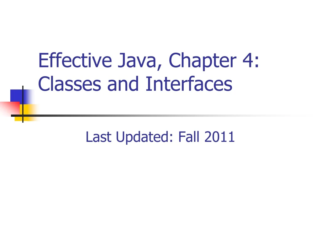 effective java chapter 4 classes and interfaces