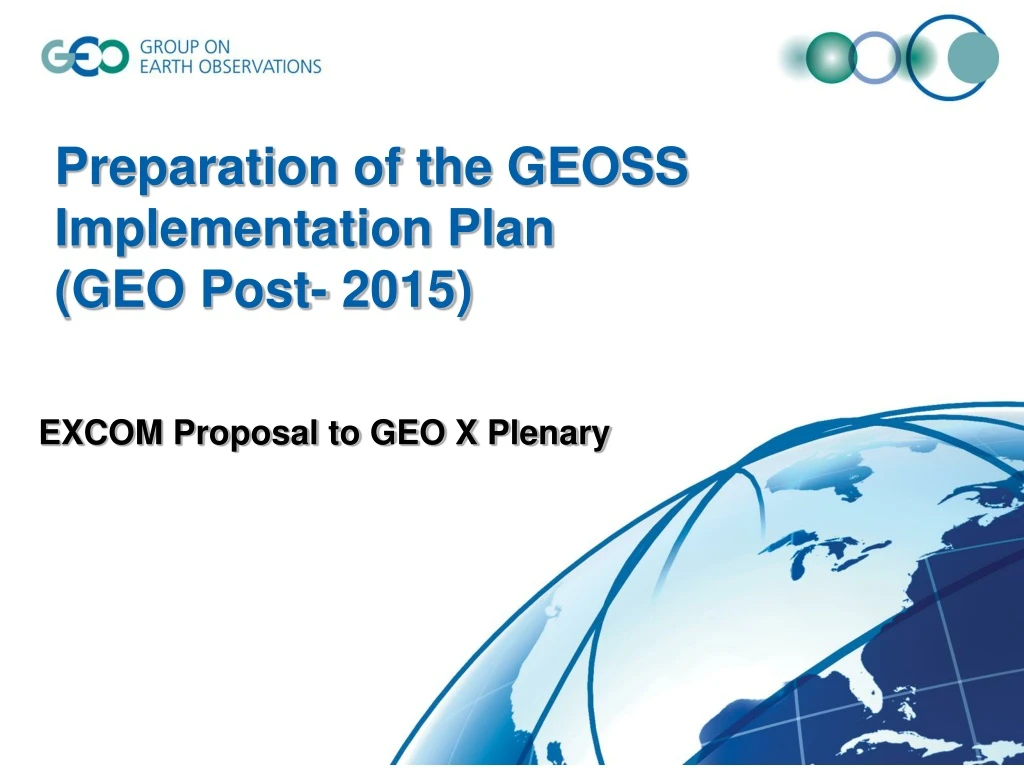 excom proposal to geo x plenary