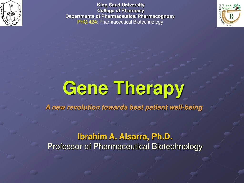 PPT - Gene Therapy PowerPoint Presentation, Free Download - ID:9221454