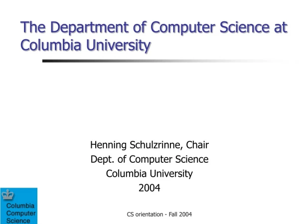 The Department of Computer Science at Columbia University