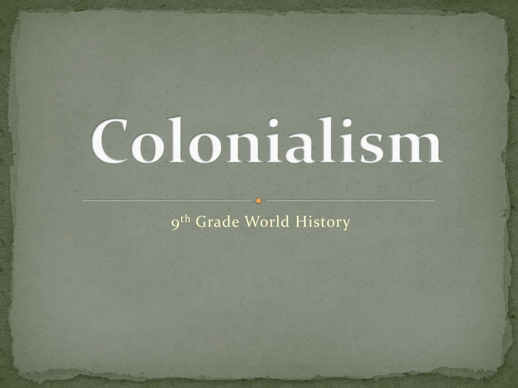 colonialism