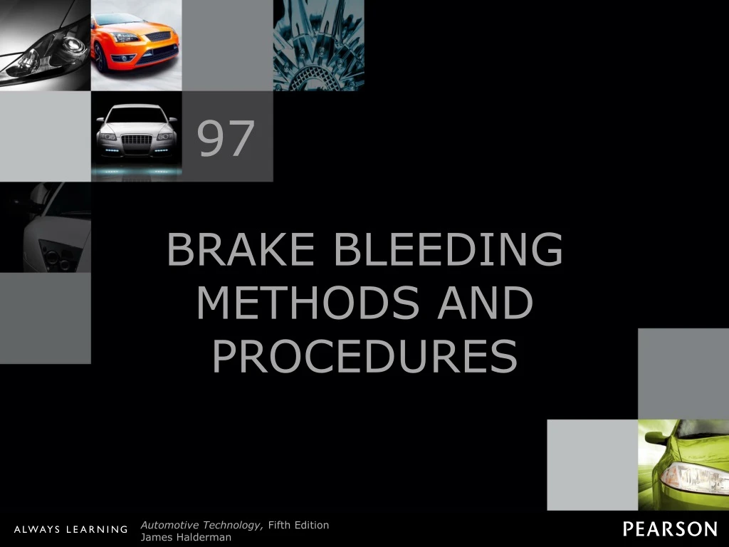 brake bleeding methods and procedures