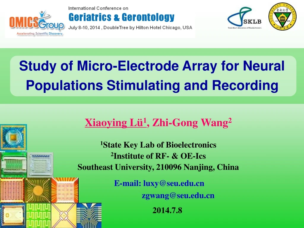 study of micro electrode array for neural