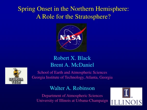 Spring Onset in the Northern Hemisphere: A Role for the Stratosphere?
