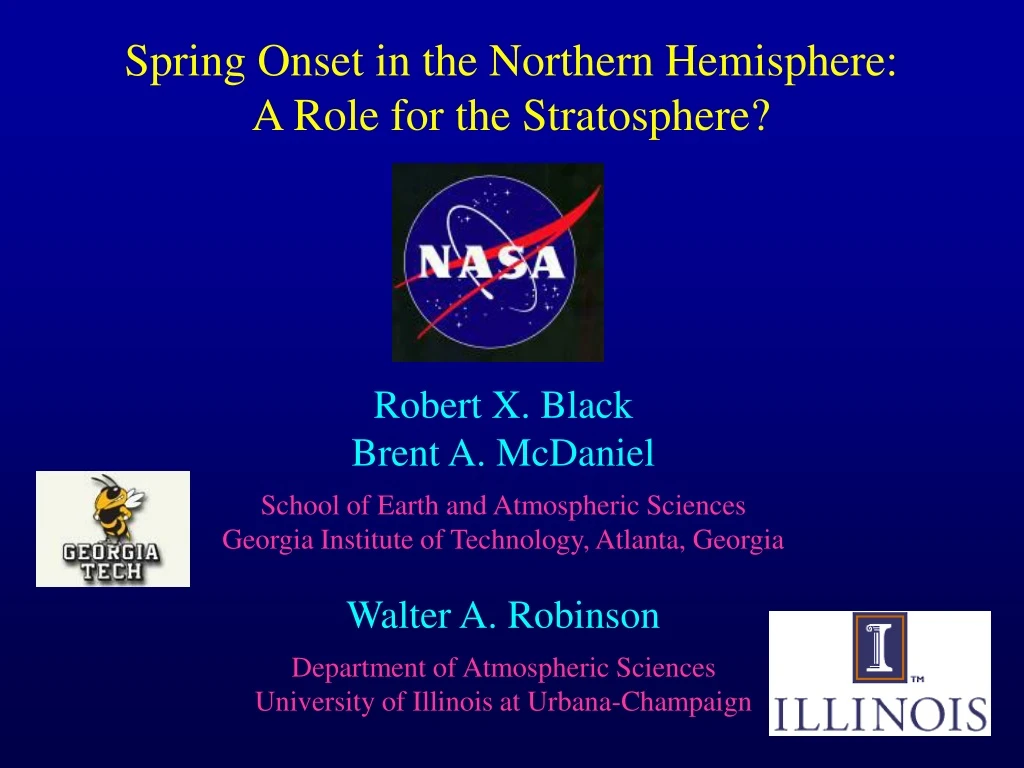 spring onset in the northern hemisphere a role for the stratosphere