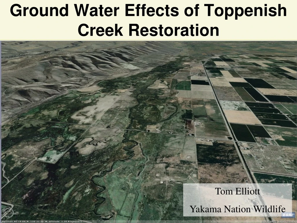 ground water effects of toppenish creek restoration