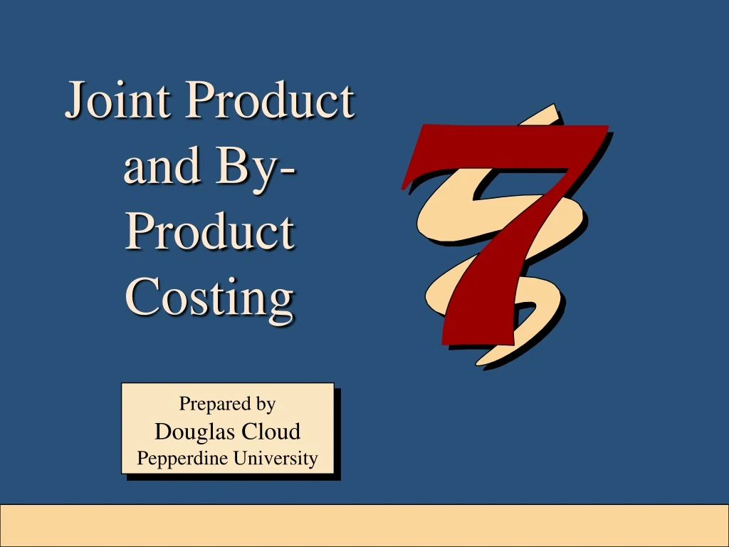 joint product and by product costing