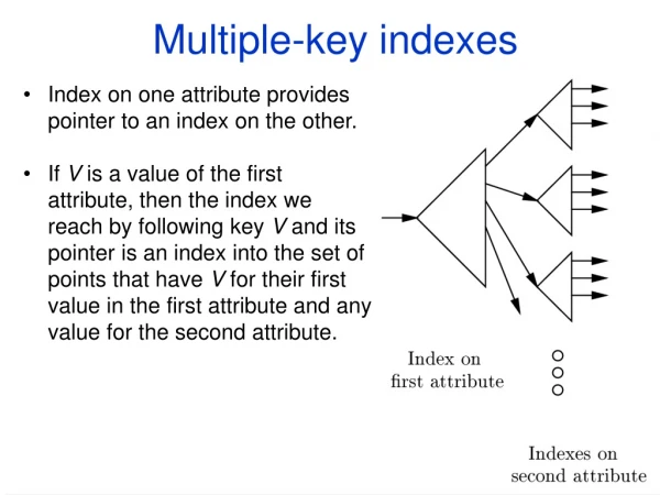Multiple-key indexes