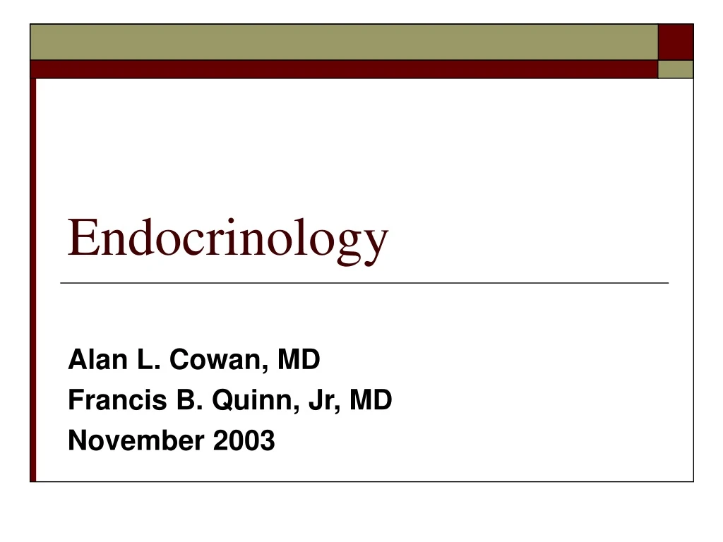 endocrinology