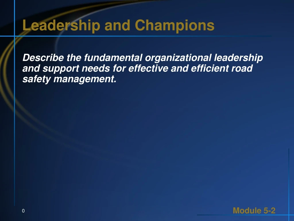 leadership and champions