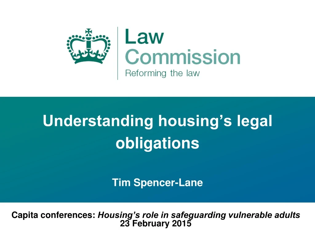 understanding housing s legal obligations tim spencer lane