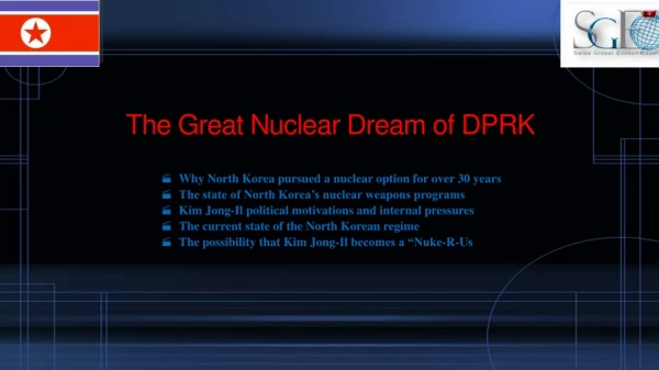 The Great Nuclear Dream of DPRK