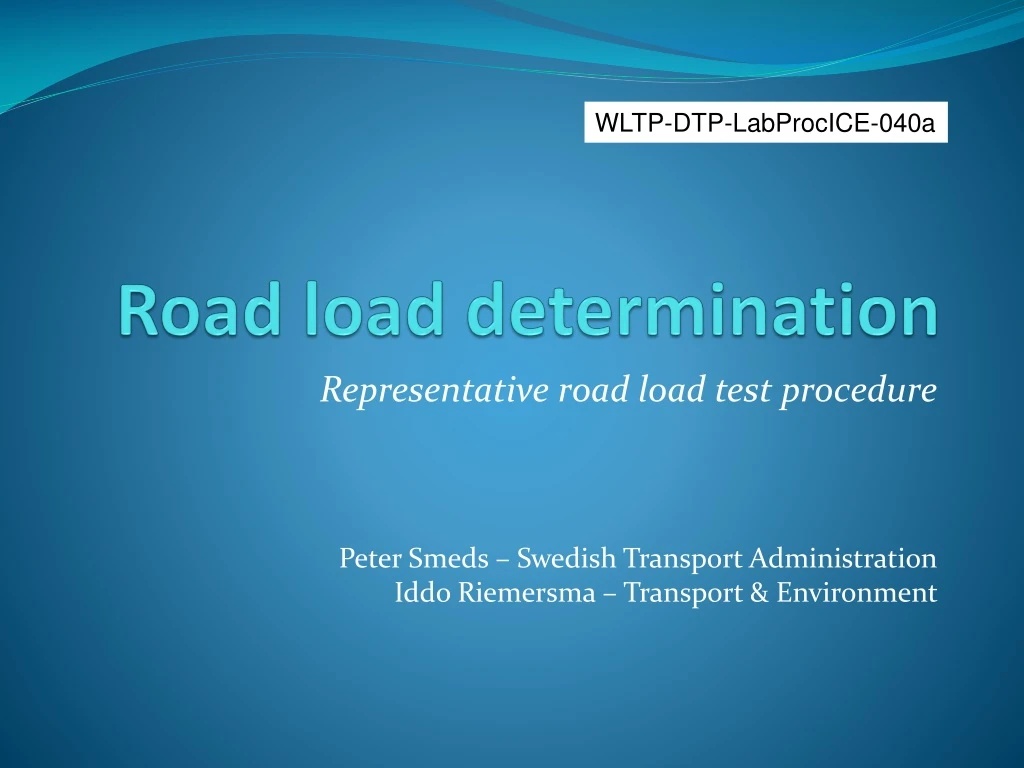 road load determination