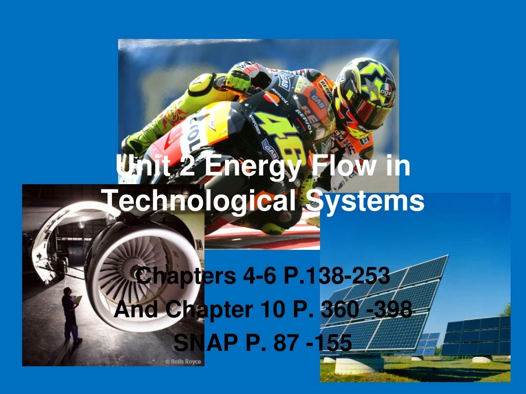 unit 2 energy flow in technological systems