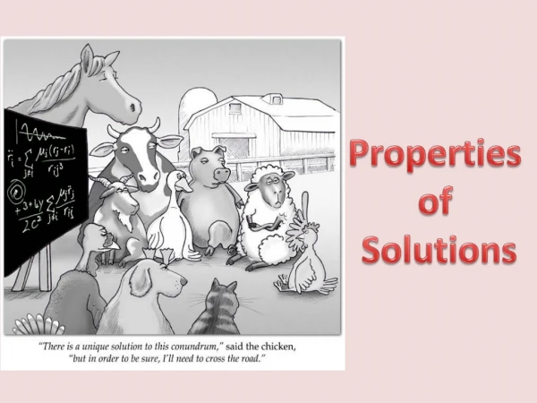 Properties  of  Solutions