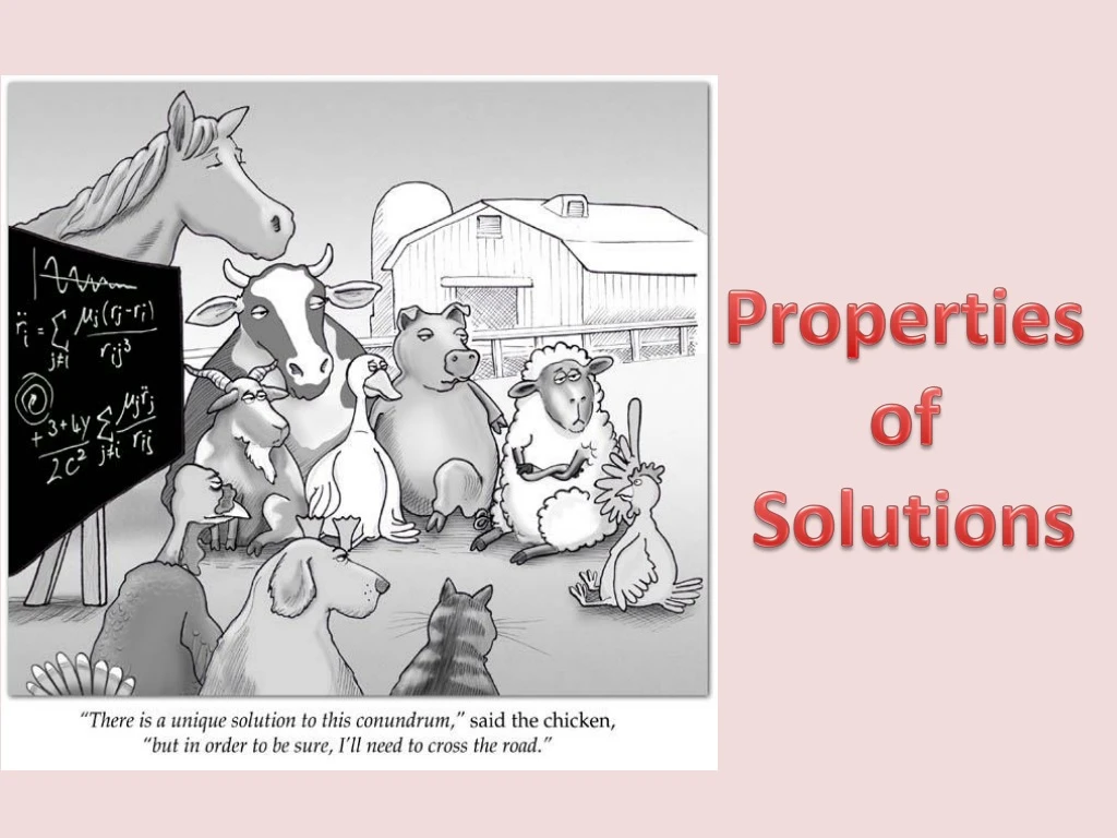 properties of solutions