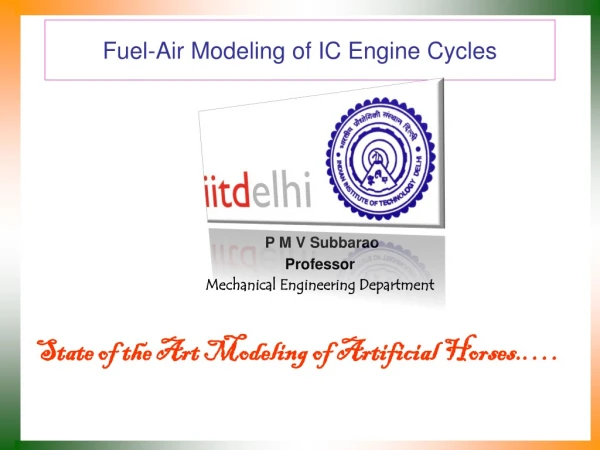 Fuel-Air Modeling of IC Engine Cycles