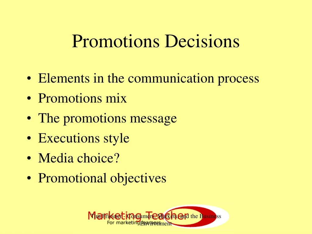 promotions decisions
