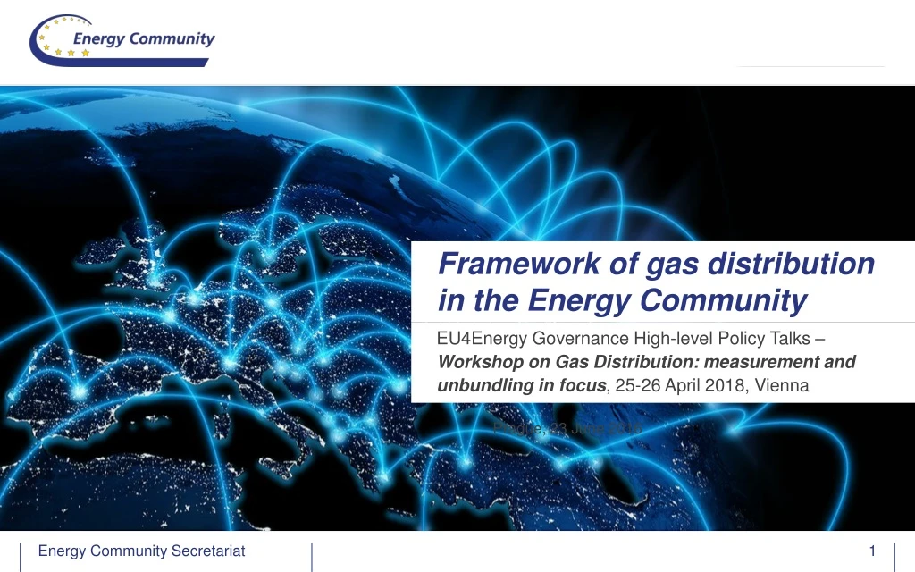 framework of gas distribution in the energy community