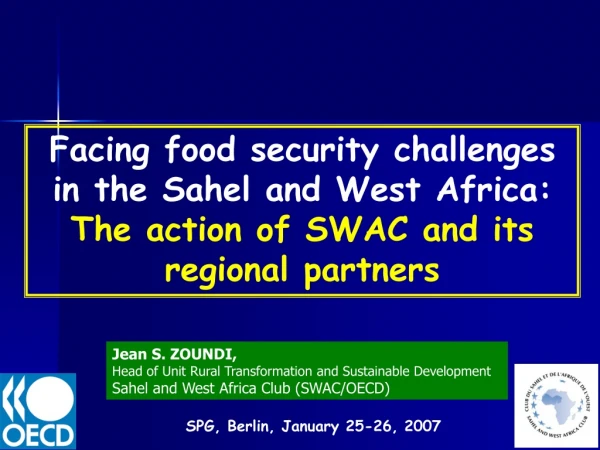 Jean S. ZOUNDI, Head of Unit Rural Transformation and Sustainable Development