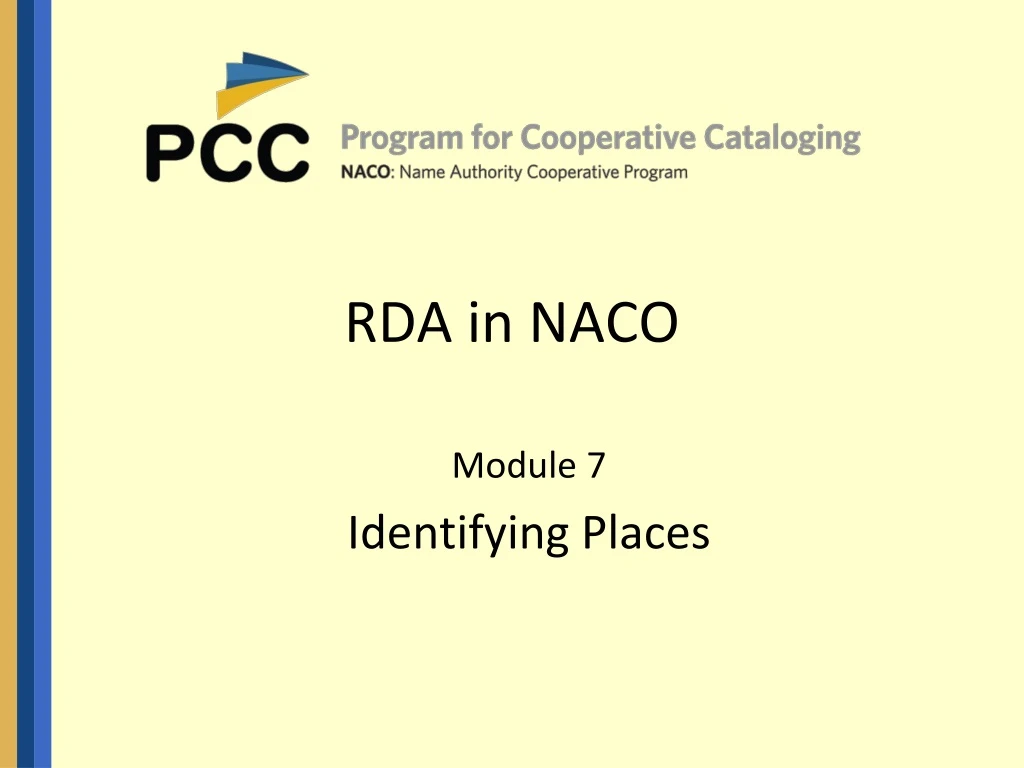 rda in naco