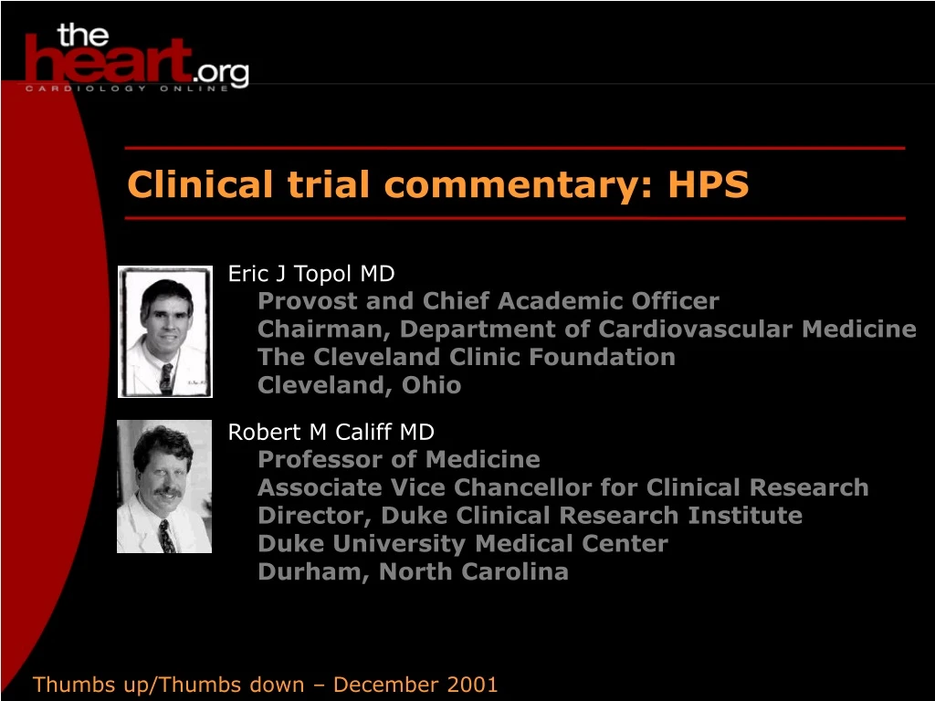 clinical trial commentary hps